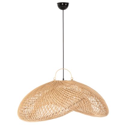 CEILING PENDANT LAMP HM7861 RATTAN IN NATURAL COLOR 100x80x142Hcm.