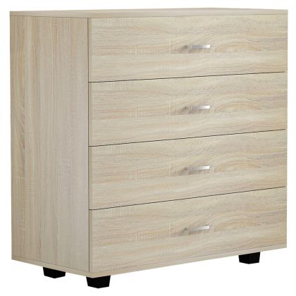 HM8996.01 4-drawer cabinet THORG, sonoma, melamine, 80x40x83H