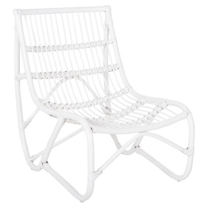 ARMCHAIR GRINN HM9815.03 RATTAN RODS IN WHITE COLOR 56.5x73.5x79.5H cm.