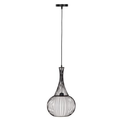 CEILING PENDANT LAMP HM4132 BLACK METAL Φ30x50H cm.