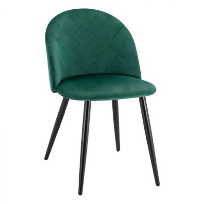 Трапезен стол HM8731.03 с метални крака & Cyppress Velvet 49x57x79H cm.