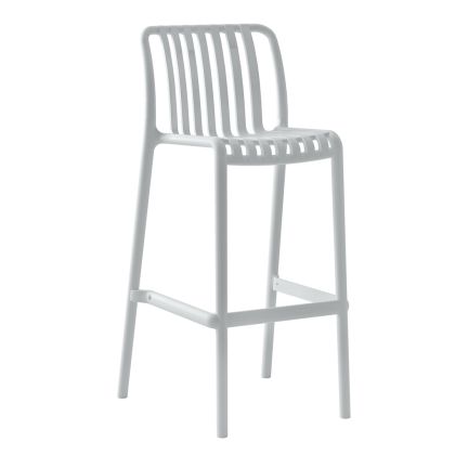 BAR STOOL POLYPROPYLENE CONVEE HM6098.01 WHITE 38,5x49,5x102Hcm.