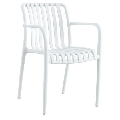 ARMCHAIR POLYPROPYLENE TIPPY HM5940.01 WHITE 55x55x81Hcm.