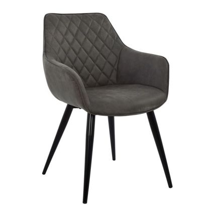 Armchair Mando HM8006.10 with grey Nubuck fabric 60x60x84cm