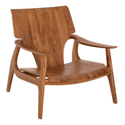 ARMCHAIR RESHIN HM9551 SOLID TEAK WOOD IN NATURAL COLOR  80x82x76Hcm.