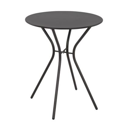 Metallic Table Abby Grey HM5524.01 Round 60x72 cm