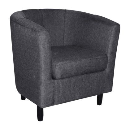 Armchair Brest with grey fabric