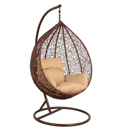 Hanging Armchair Nest Brown HM5289.01 with pillow Φ105 x 195.