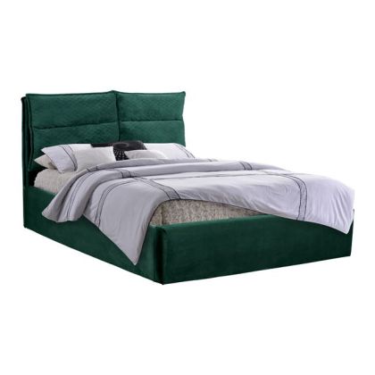 Bed Royalty HM563.03 King Size 160x200 cm with cypress green velvet fabric