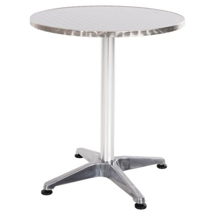 ROUND ALUMINUM TABLE FRODO HM5539 METALLIC COLOR-4-PRONGED BASE Φ59,5x69,5Hcm.