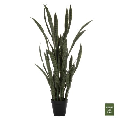 DECORATIVE SYNTHETIC PLANT HM7994.02 SANSEVIERIA IN GREEN 150Hcm.