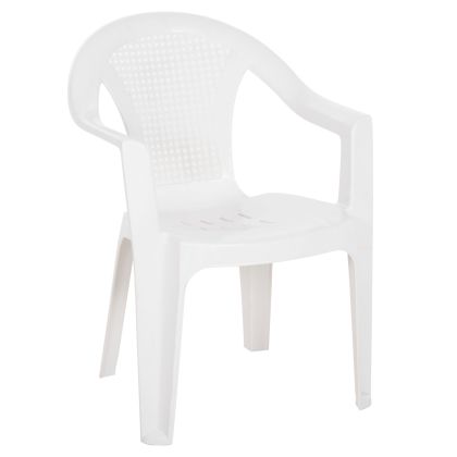 POLYPROPYLENE ARMCHAIR TUVANA HM6145.13 WHITE 57x59.5x77Hcm.