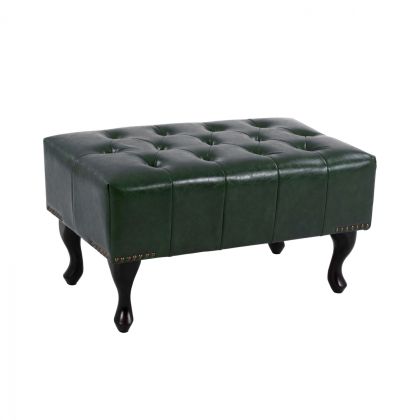 Табуретка за крака Cypress Green PU T. Chesterfield Emma 80x45x39x HM226.08