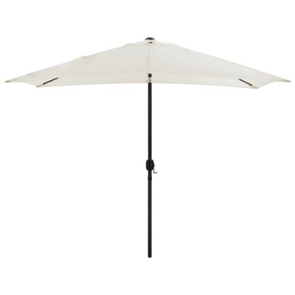 ALUMINUM UMBRELLA HM6029.10 RECTANGULAR RECLINING BEIGE GRAY 262x170x253 cm.