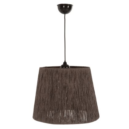 CEILING PENDANT LAMP INDOORS HM7947.01 WITH BROWN PAPER ROPE CAP Φ30-40x77Hcm.