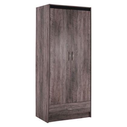 Wardrobe Jacintha 2 door HM2276 with Drawer in ashen color 80x53x190,5 cm
The product is available in pac