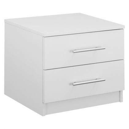 NIGHT STAND HM2220.05 WHITE 48x40,5x41,5 cm.