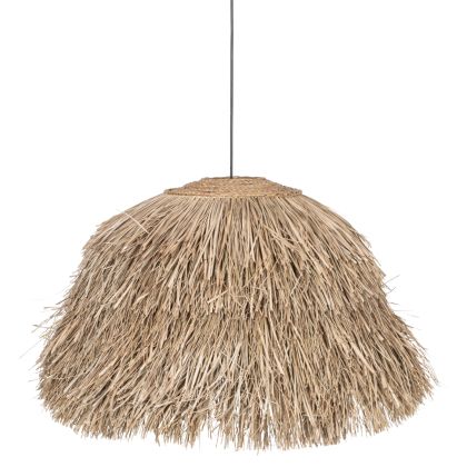 CEILING PENDANT IN BUSH SHAPE MADE OF PANDAN GRASS IN NATURAL COLOR 60x60x50Hcm.HM7775