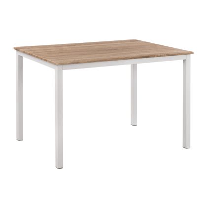 Dining Table PANYA HM8332.02, 110x70x76,Sonoma,white legs