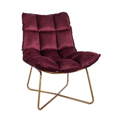 Armchair Dejana HM8632.06 Maroon Velvet, gold base 68x98x81cm