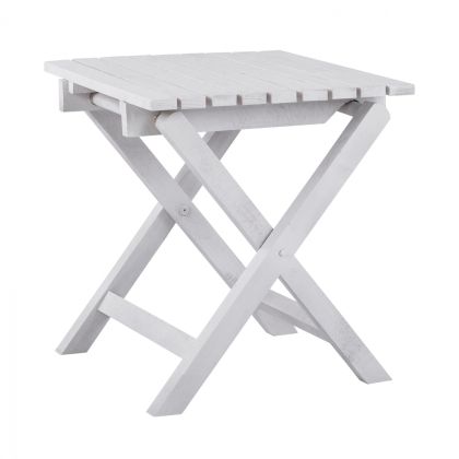 Stool- auxilliary table white 402 Koli 40x40 foldable HM288.03 40x40x44cm