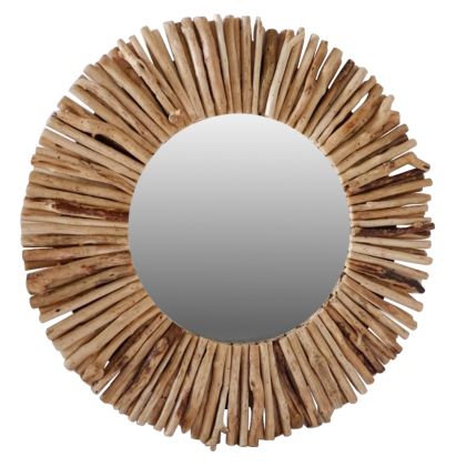 WALL MIRROR DRIFTWOOD NATURAL COLOR HM7720 60X5X60H