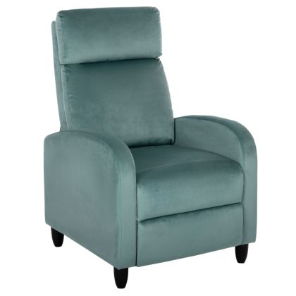 ARMCHAIR RELAX HIBER HM9782.07 PISTACHIO GREEN VELVET 67,5x90x104Hcm.