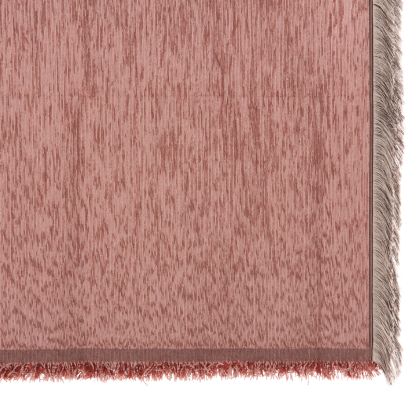 SOFA COVER-THROW WITH FRINGES DREAMTOPIA HM12164.11 IN DUSTY PINK COLOR 178X178cm.