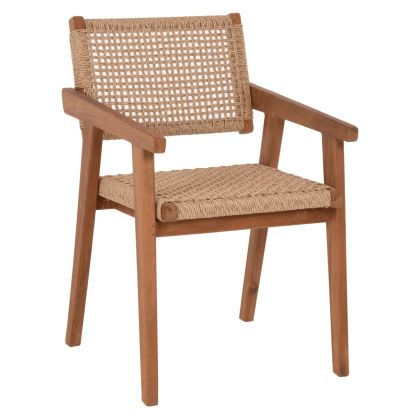 ARMCHAIR HM9403.01 SOLID TEAK NATURAL 54x60x85H