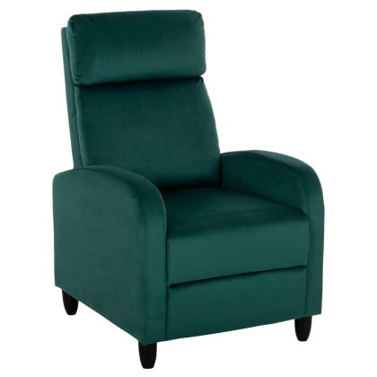 ARMCHAIR RELAX HIBER HM9782.03 CYPRESS GREEN VELVET 67,5x90x104Hcm.