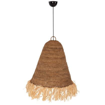 CEILING PENDANT LAMP HM7818 DRIED BANANA TREE FIBERS IN NATURAL COLOR Φ60x90-180Hcm.