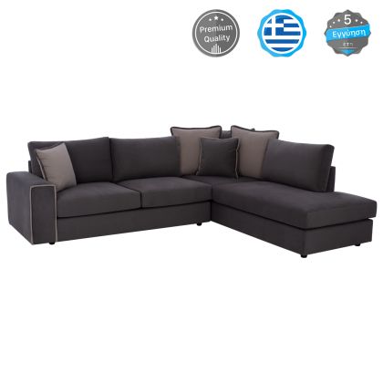 Corner sofa HOME, grey, 2pcs, right corner