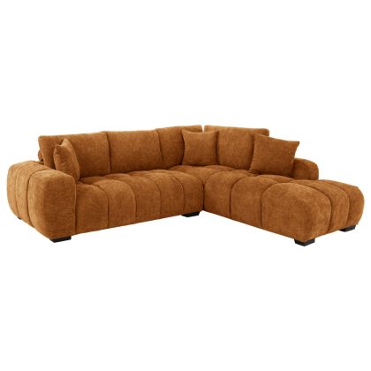 CORNER SOFA (RIGHT) COVEN HM3266.02R SAND BEIGE FABRIC 298x102-208x85Hcm.