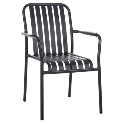 ALUMINUM ARMCHAIR RACHEL HM6088.10 ANTHRACITE 63x58x85Hcm.