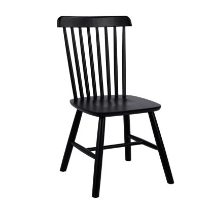 DINING CHAIR LUCIEN HM8645.02 BEECH WOOD IN BLACK MATTE COLOR 48x54x86H cm