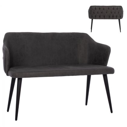 SOFA 2-SEATER PROFESSIONAL CARLOS FB99273.11 GREY T.NUBUCK - WOODEN LEGS 119x60x84Hcm.