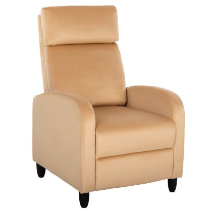 ARMCHAIR RELAX ECRU HM9782.05 ECRU VELVET 67,5x90x104Hcm.