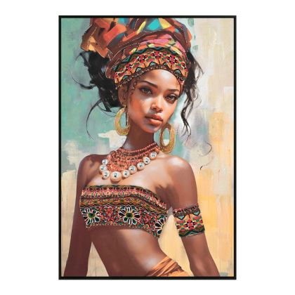 WALL PAINTING MARIP HM4572 BLACK PS FRAME-PRINTED CANVAS 82x4,5x122Hcm.