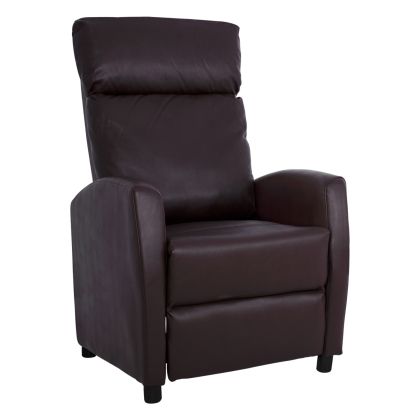 Armchair Comfort Relax HIBER HM8319.02, recline, Brown PU 67x94x103 cm