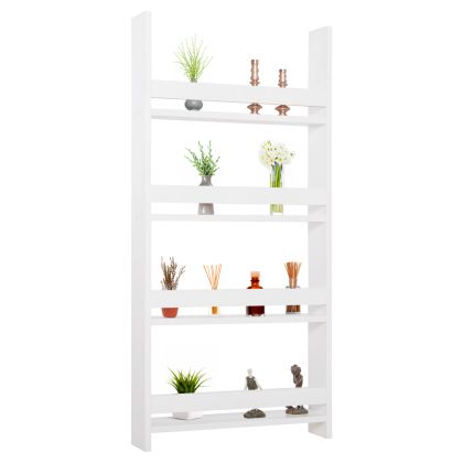 WALL SHELVES SANI HM18224.01 MELAMINE IN WHITE 60x10x120Hcm. (4 SHELVES)