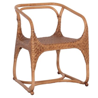 ARMCHAIR RELIK HM9955.02 NATURAL RATTAN-WALNUT COLOR 60x57x79Hcm.