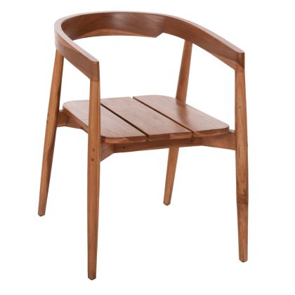 DINING ARMCHAIR ADONIS HM6938 TEAK WOOD IN NATURAL COLOR 53x54x73Hcm.