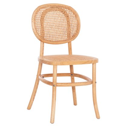 DINING CHAIR STACKABLE PENNY FB98747.11 BEECH WOOD IN NATURAL-SYNTHETIC RATTAN 44x51x87Hcm.