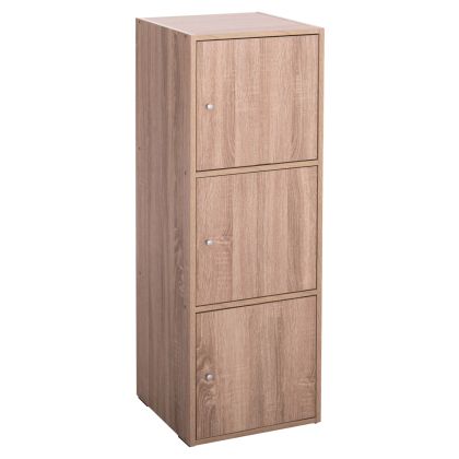 CABINET WITH 3 STORAGE SPACES SORIANO HM9939.11 SONAMA OAK MELAMINE 40x39x119Hcm.