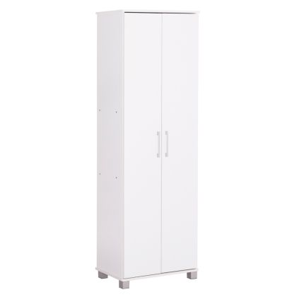 SHOE CABINET CLUSE HM2403.03 MELAMINE IN WHITE COLOR 60Χ36.5Χ186.5Hcm.