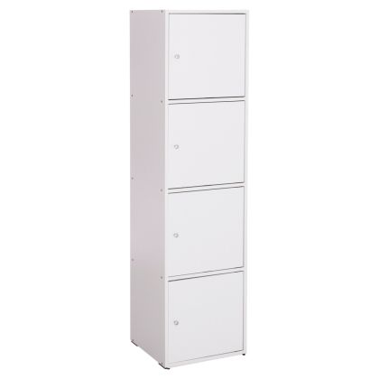 CABINET HM9940.01 WHITE MELAMINE 40x39-41x157Hcm.