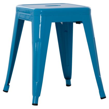 STOOL MELITA HM0096.48 METAL IN BLUE COLOR 39x39x46Hcm.