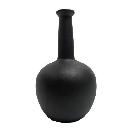 CERAMIC TABLE DECOR ELENDIL HM4593.02 BLACK MATTE Φ15x25Hcm.