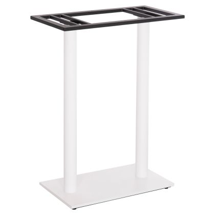 BASE FOR BAR TABLE HM480.02 TWO LEGS-METAL IN WHITE MATTE COLOR 80x40x108Hcm.