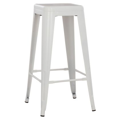 BAR STOOL MELITA-PRO HM8642.41 METAL IN MATTE WHITE 43x43x78Hcm.